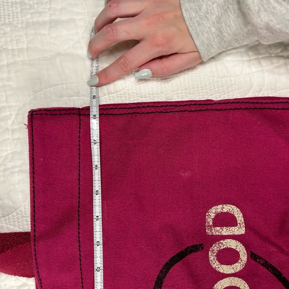 Large Life is Good Berry Colored Tote - Picture 9 of 10